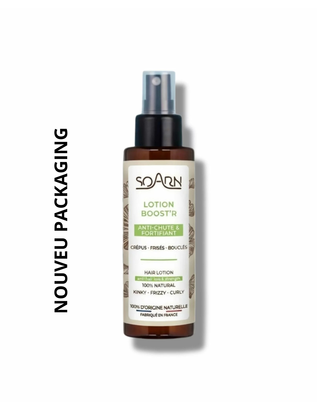 Lotion boost’r Soarn nouveau packaging 