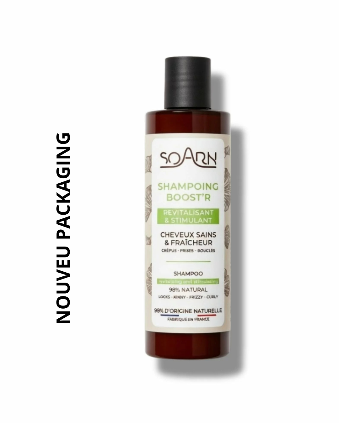 Shampoing Boost’r Soarn Nouveau packaging 